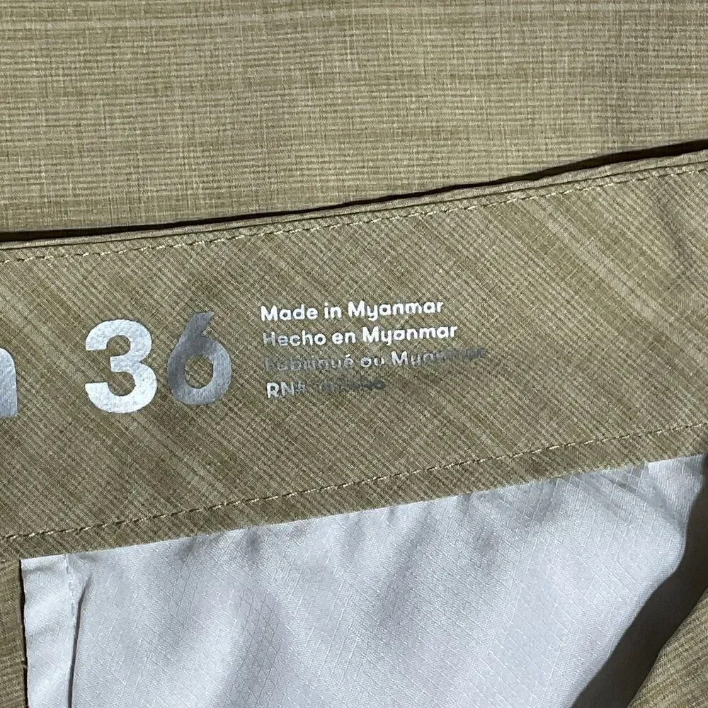 Hang Ten Men’s Flat Front Shorts - Light Khaki